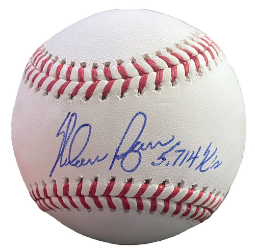 Nolan Ryan Autographed "5'714 K's" Astros Official MLB Baseball TriStar