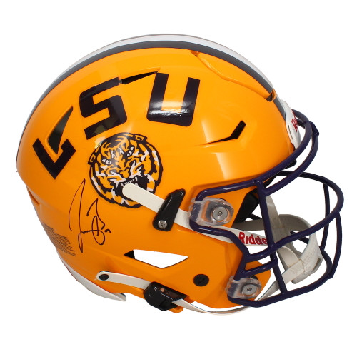 Joe Burrow Autographed LSU Tigers Authentic Yellow Speed Flex Helmet Fanatics