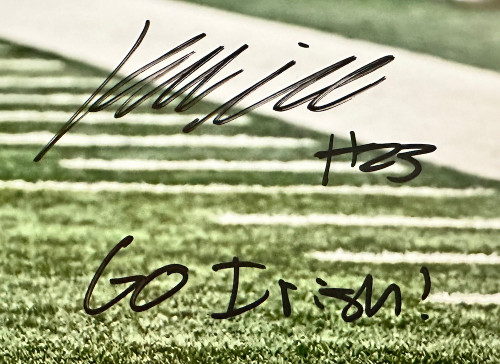 Kyren Williams Autographed (in black ink) & Inscribed "Go Irish" 16" x 20" Photo Beckett / GDL LE 23