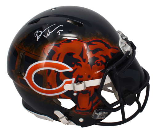 Brian Urlacher Autographed Bears Custom Painted Authentic Speed Helmet Beckett