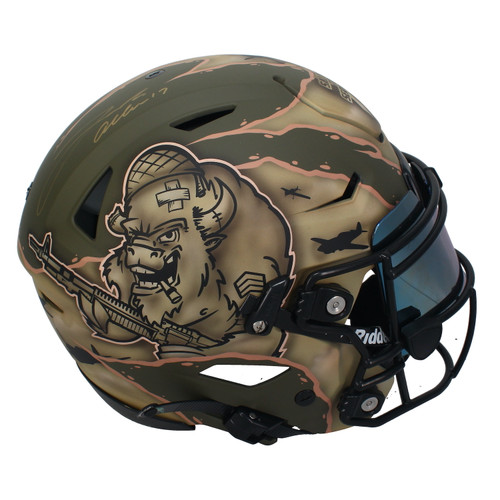 Josh Allen Autographed Custom Painted STS Speed Flex Authentic Helmet Beckett