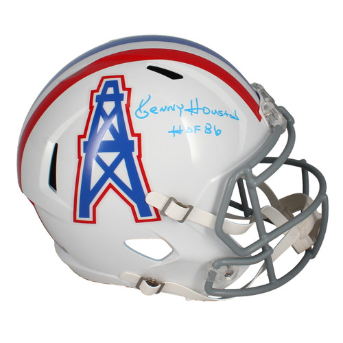 Kenny Houston Autographed "HOF 86" Houston Oilers Full Size Speed Helmet Beckett