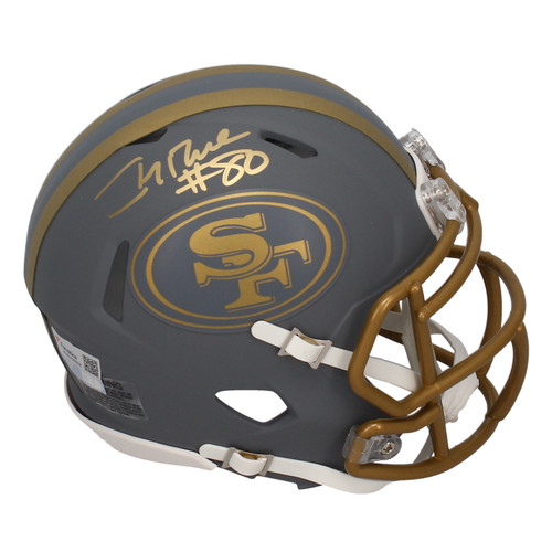 Jerry Rice Autographed San Francisco 49ers Mini Slate Speed Helmet Fanatics