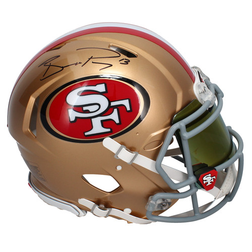 Brock Purdy Autographed 49ers Authentic Speed Helmet w/ Visor & Bumpers Fanatics