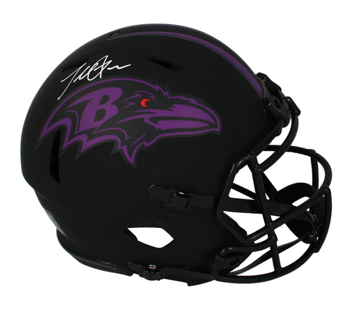Terrell Suggs Autographed Ravens Eclipse Authentic Speed Helmet Beckett