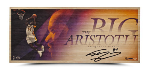 SHAQUILLE O’NEAL AUTOGRAPHED “BIG ARISTOTLE” BAMBOO PRINT