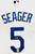 COREY SEAGER Autographed Los Angeles Dodgers Nike World Series Logo Patch White Authentic Jersey FANATICS