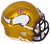 Justin Jefferson Autographed Minnesota Vikings Flash Mini Speed Helmet JSA