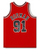 Dennis Rodman Autographed Chicago Bulls "HOF 2011" M&N Red Jersey LE 111