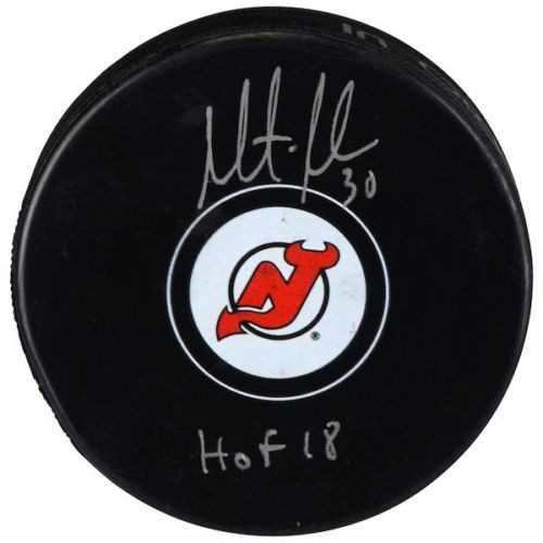 Martin Brodeur signed New Jersey Devils Puck autographed