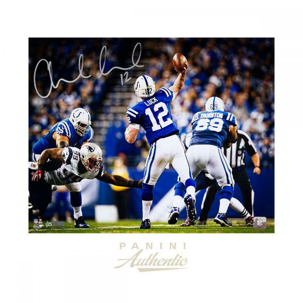 ANDREW LUCK Autographed Indianapolis Colts 16 x 20 "Shotgun" Photograph