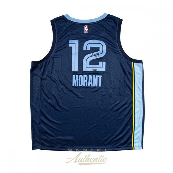 Ja Morant 2020 ROY Autographed Framed Memphis Grizzlies Jersey (Panini)