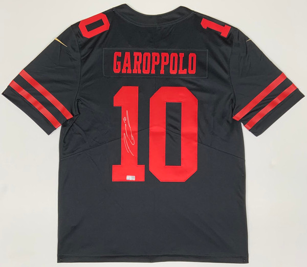 Framed Jimmy Garoppolo San Francisco 49ers Autographed Black Nike Game –  Super Sports Center