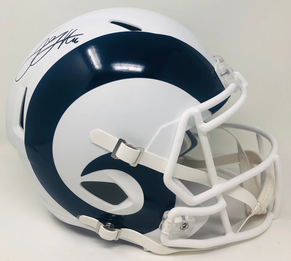 2019 Los Angeles Rams team autographed full size football helmet,proof LA  Rams