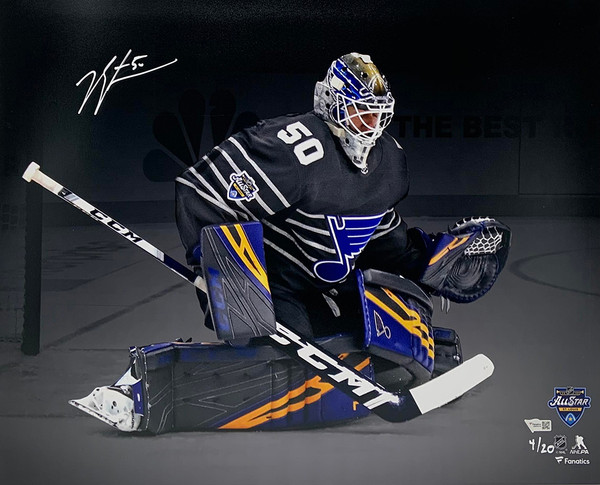 NTWRK - Jordan Binnington St Louis Blues Autographed Adidas Home