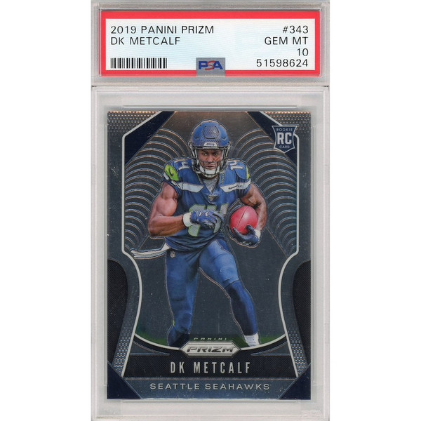 D.K. METCALF Seattle Seahawks 2019 Panini Prizm RC #343 Card 