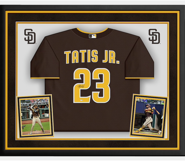 Autographed San Diego Padres Fernando Tatis Fanatics Authentic Sand Nike  Pinstripe Replica Jersey