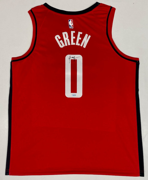 Jalen Green Autographed Houston Custom Red Basketball Jersey - JSA