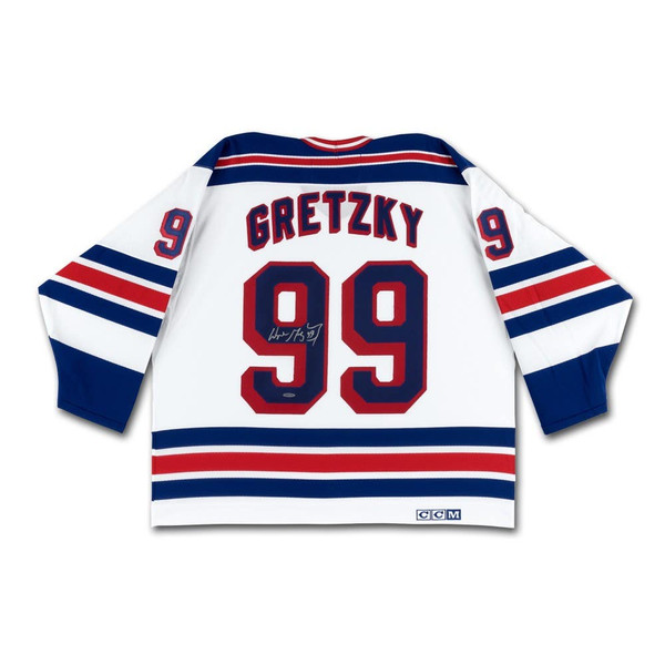 Autographed CCM Cosby Authentic New York Rangers Wayne Gretzky 99 Jersey 48  XL - The ICT University