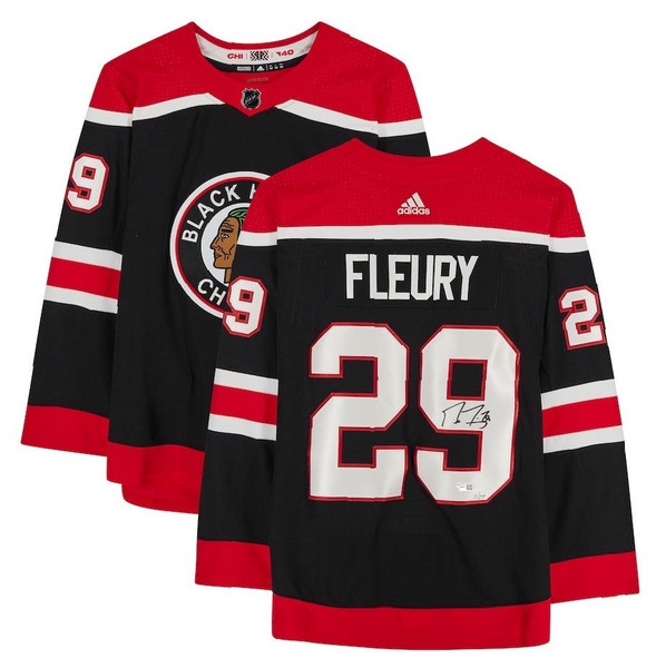 Marc-Andre Fleury Chicago Blackhawks Autographed Black Alternate Adidas  Authentic Jersey at 's Sports Collectibles Store