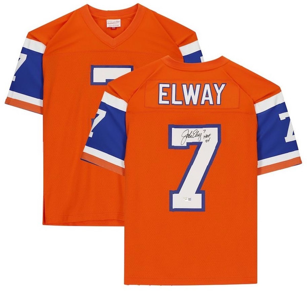 John Elway Autographed Signed Denver Broncos Throwback Jersey -   Hong  Kong