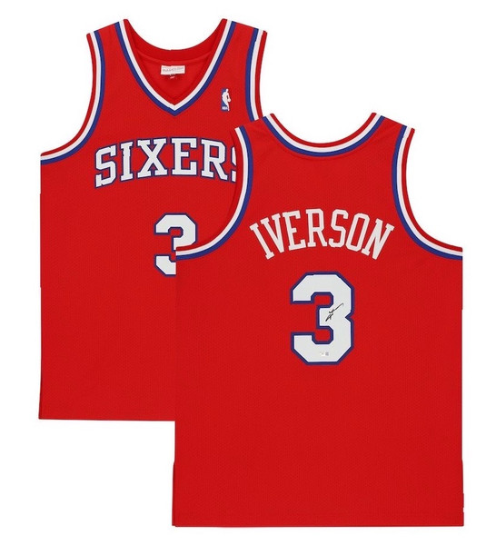 Nike Allen Iverson Philadelphia 76ers Throwback Jersey Red 