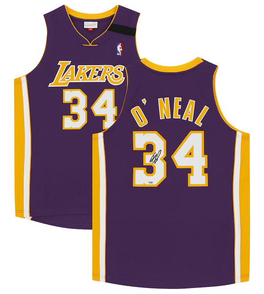 Shaquille O'Neal Signed Los Angeles Lakers Mitchell & Ness Black