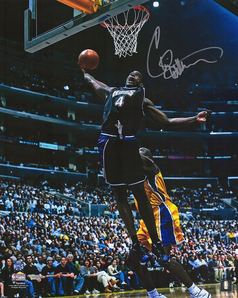 Chris Webber Sacramento Kings Autographed 11'' x 14'' Dunk vs. Lakers  Spotlight Photograph