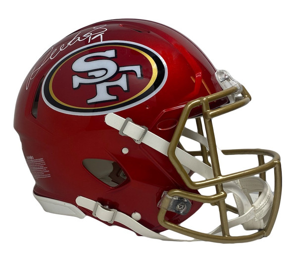 Custom Painted 49ers SpeedFlex Helmet Deebo Samuel Style