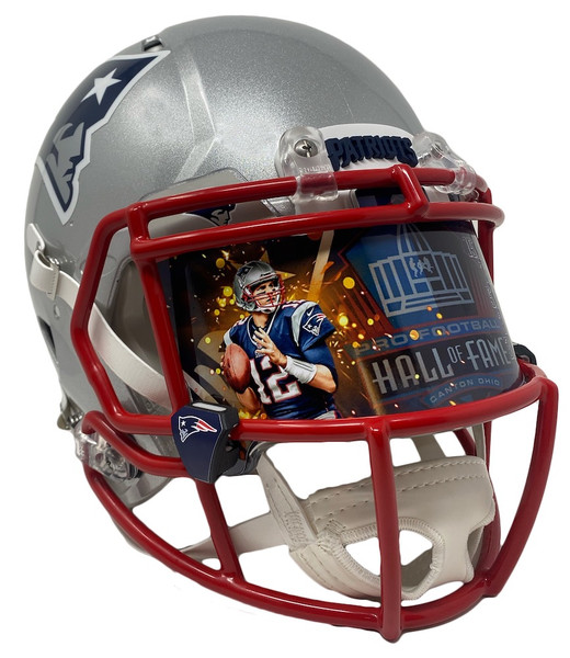 TOM BRADY Autographed Patriots '6x Champ' Speed Helmet Display FANATICS LE  1/12 - Game Day Legends