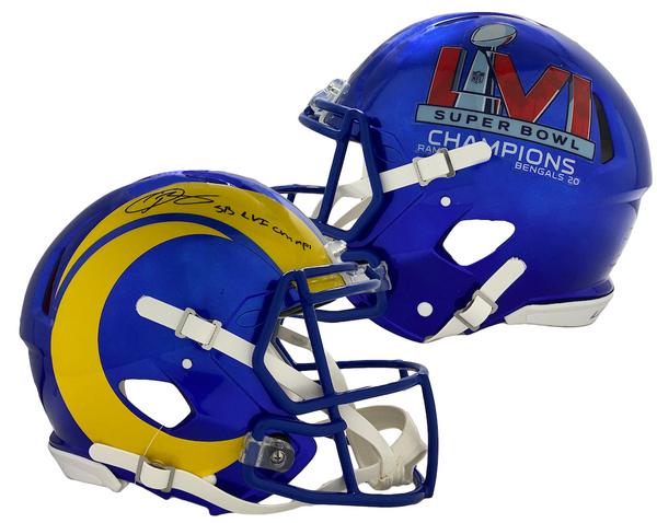 Odell Beckham Jr. Autographed Los Angeles Rams Flash Speed Mini Helmet-BAW  Holo