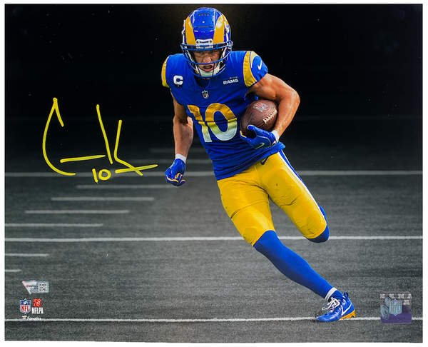 Cooper Kupp Los Angeles Rams Autographed 11 x 14 Royal Jersey Running  Spotlight Photograph