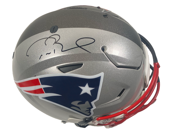 Tom Brady New England Patriots & Tampa Bay Buccaneers Fanatics Authentic  Autographed Half & Half Riddell