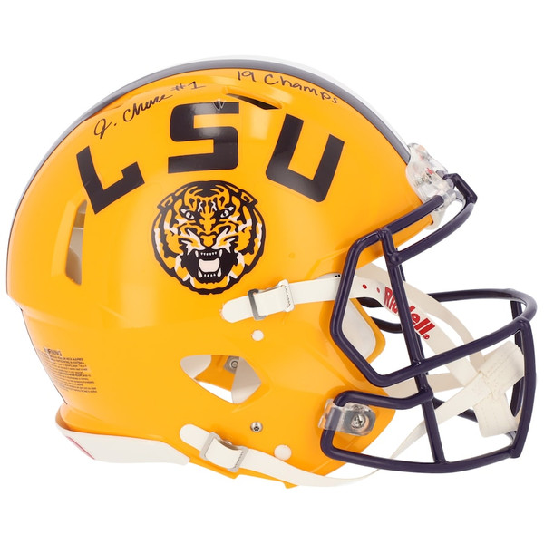 Ja'Marr Chase Autographed LSU Tigers F/S Speed Helmet-Beckett W Hologr –  The Jersey Source