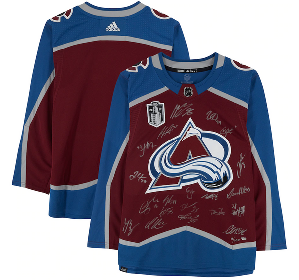 Gabriel Landeskog Burgundy Colorado Avalanche Autographed 2022 Stanley Cup  Champions adidas Authentic Jersey with Stanley Cup Patch