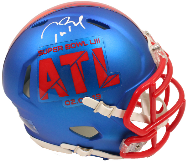 2018 New England Patriots Super Bowl 53 Champ Team Signed Helmet (signed by  31 - big Brady signature).