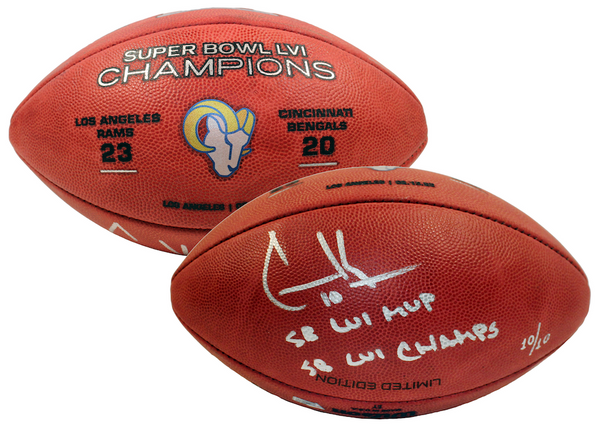 Joe Burrow Cincinnati Bengals Autographed Wilson Super Bowl LVI Duke  Football