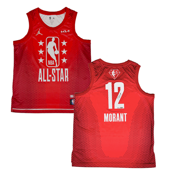 Ja Morant Autographed Jordan Brand 2022 NBA All-Star Gray Swingman Jersey  ~Limited Edition to 50~