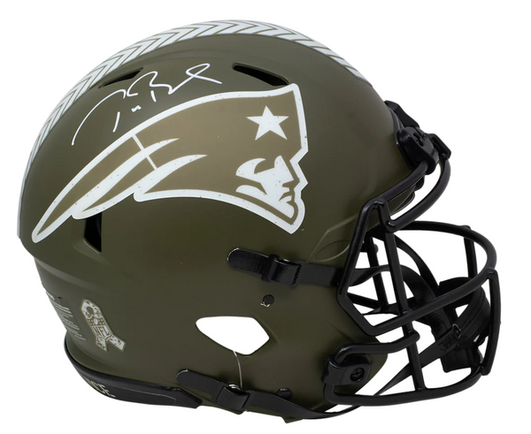 Tom Brady Patriots Signed Salute to Service Authentic Speed Flex Helme –  Diamond Legends Online