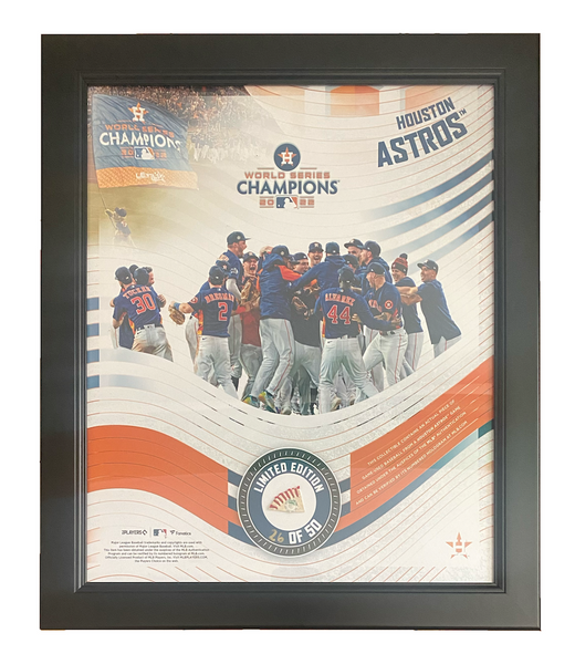 HOUSTON ASTROS 2022 World Series Champs 15" x 17" GU Baseball Collage