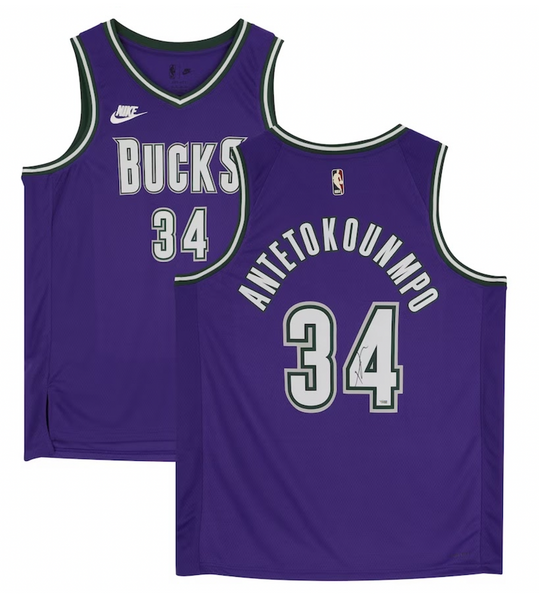 GIANNIS ANTETOKOUNMPO Bucks Autographed City Edition Authentic Jersey  BECKETT - Game Day Legends