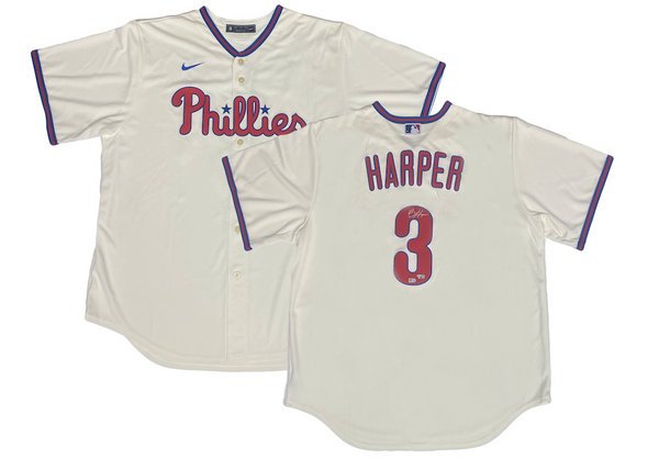 BRYCE HARPER Autographed Philadelphia Phillies Nike Cream