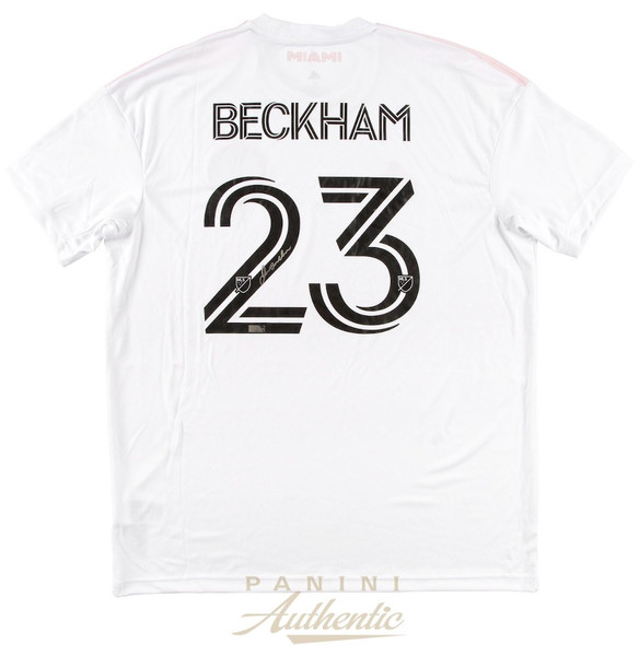 DAVID BECKHAM Autographed Inter Miami CF Adidas 2021 Black Jersey PANINI