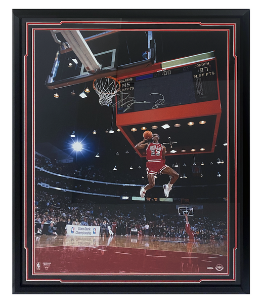 Michael Jordan Autographed 88’ Scoreboard Dunk Photo 30 x 40