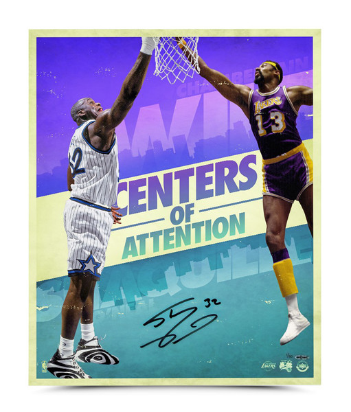 Shaquille O’neal Signed Centers Of Attention Photo Le Of 50 Uda