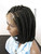  Fully hand braided lace front wig - Short Bob Annie Color #1 in 8"