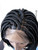  Fully hand braided lace front wig - Short Bob Annie Color #1 in 8"