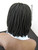  Fully hand braided lace front wig - Short Bob Annie Color #1 in 8"