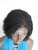 13 x 4 Fully hand braided lace front wig curly  - Linda color 2 in 6"