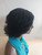 13 x 4 Fully hand braided lace front wig curly  - Linda color 1 in 6"